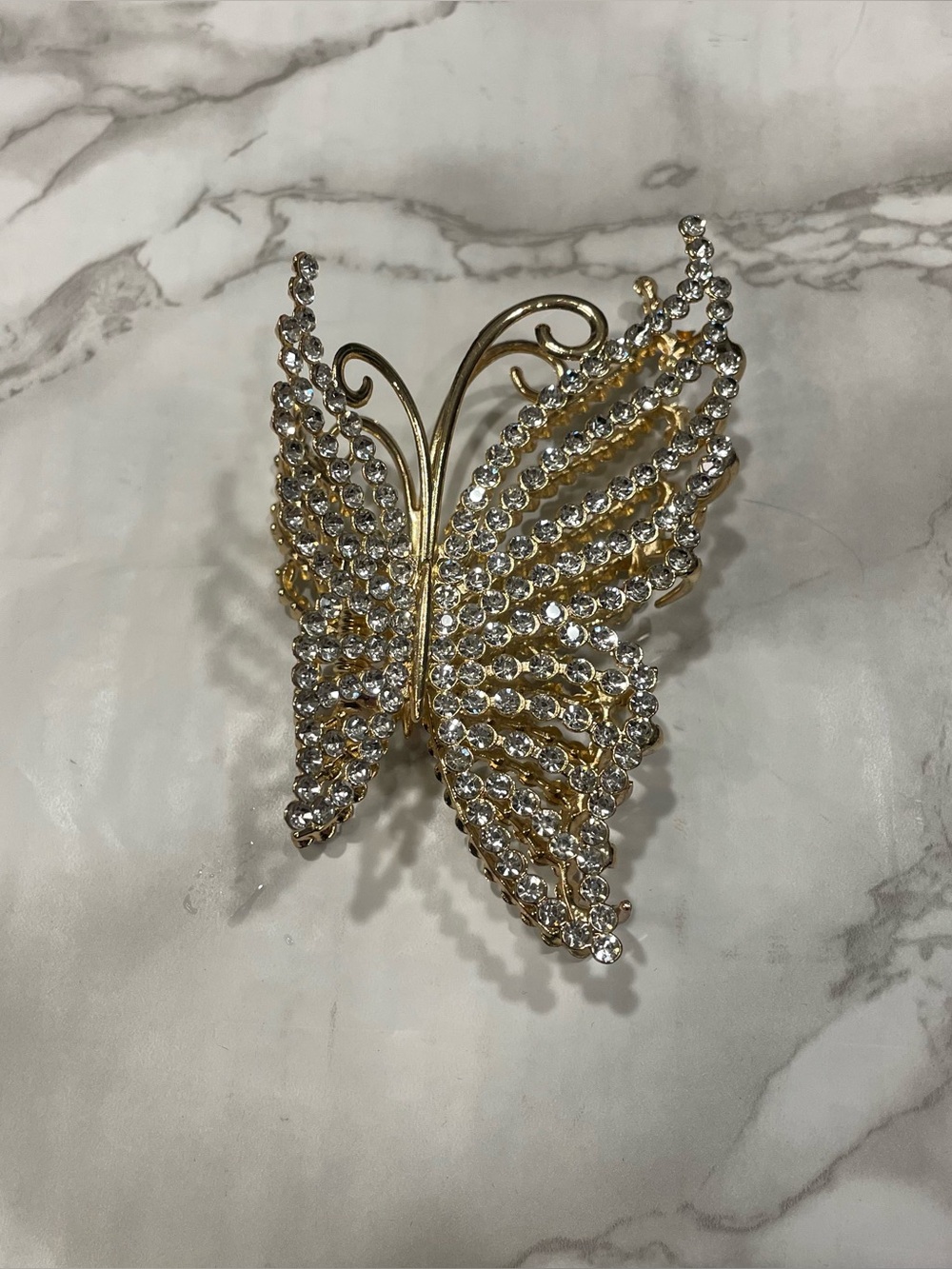 Rhinestone Butterfly Hair Clip
